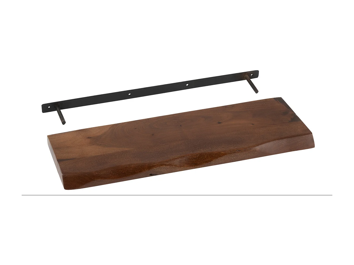 Étagère Murale en Bois "Gérard" 70cm Marron