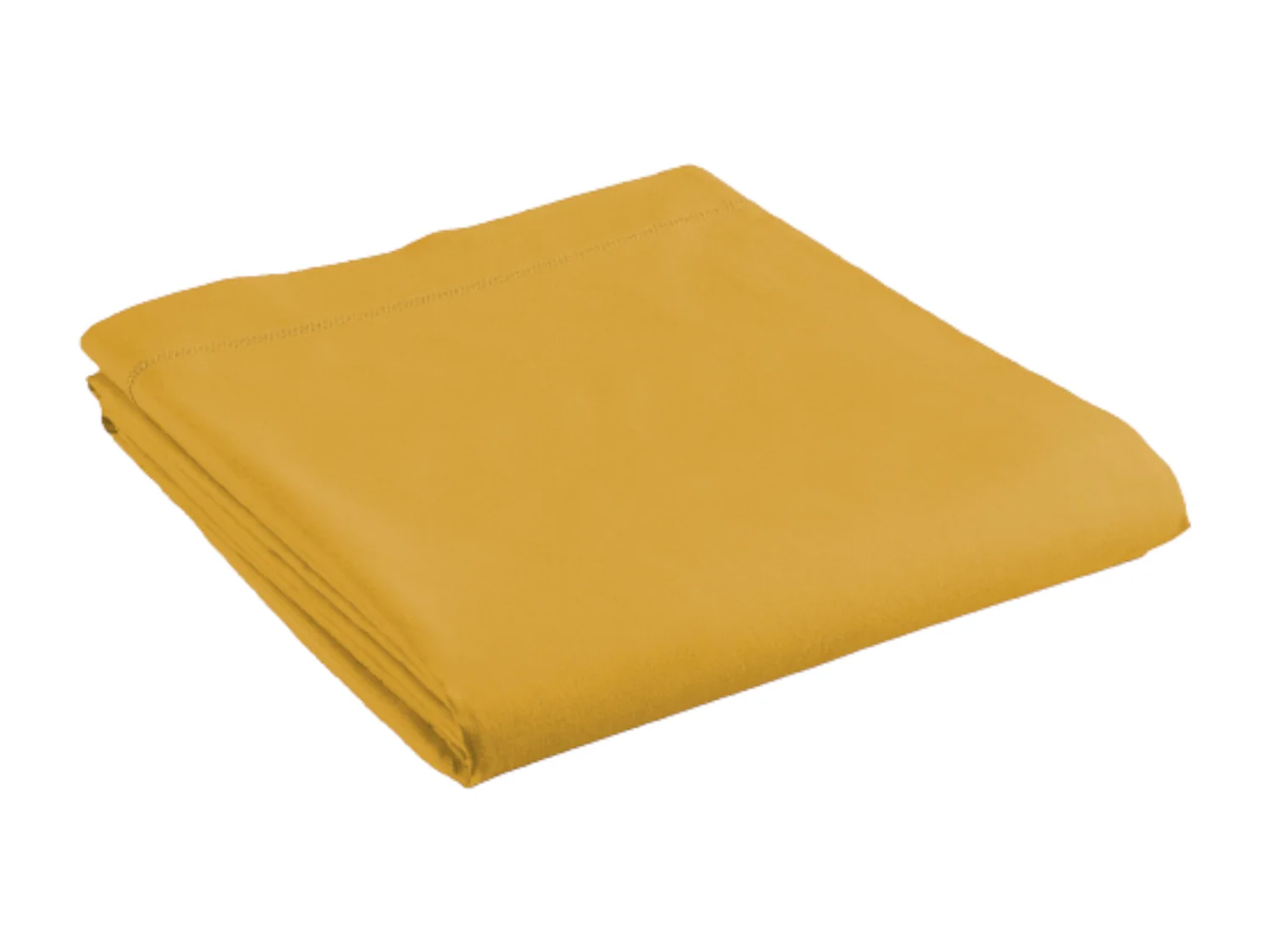 Drap Plat en Coton "Biolina" 180x290cm Ocre