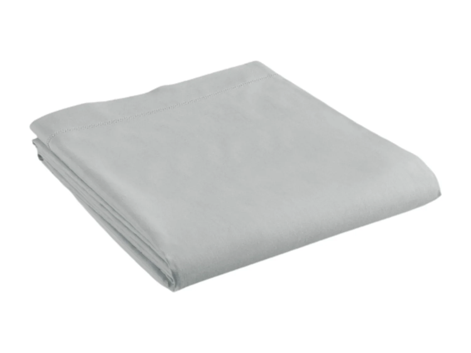 Drap Plat en Coton "Biolina" 180x290cm Gris