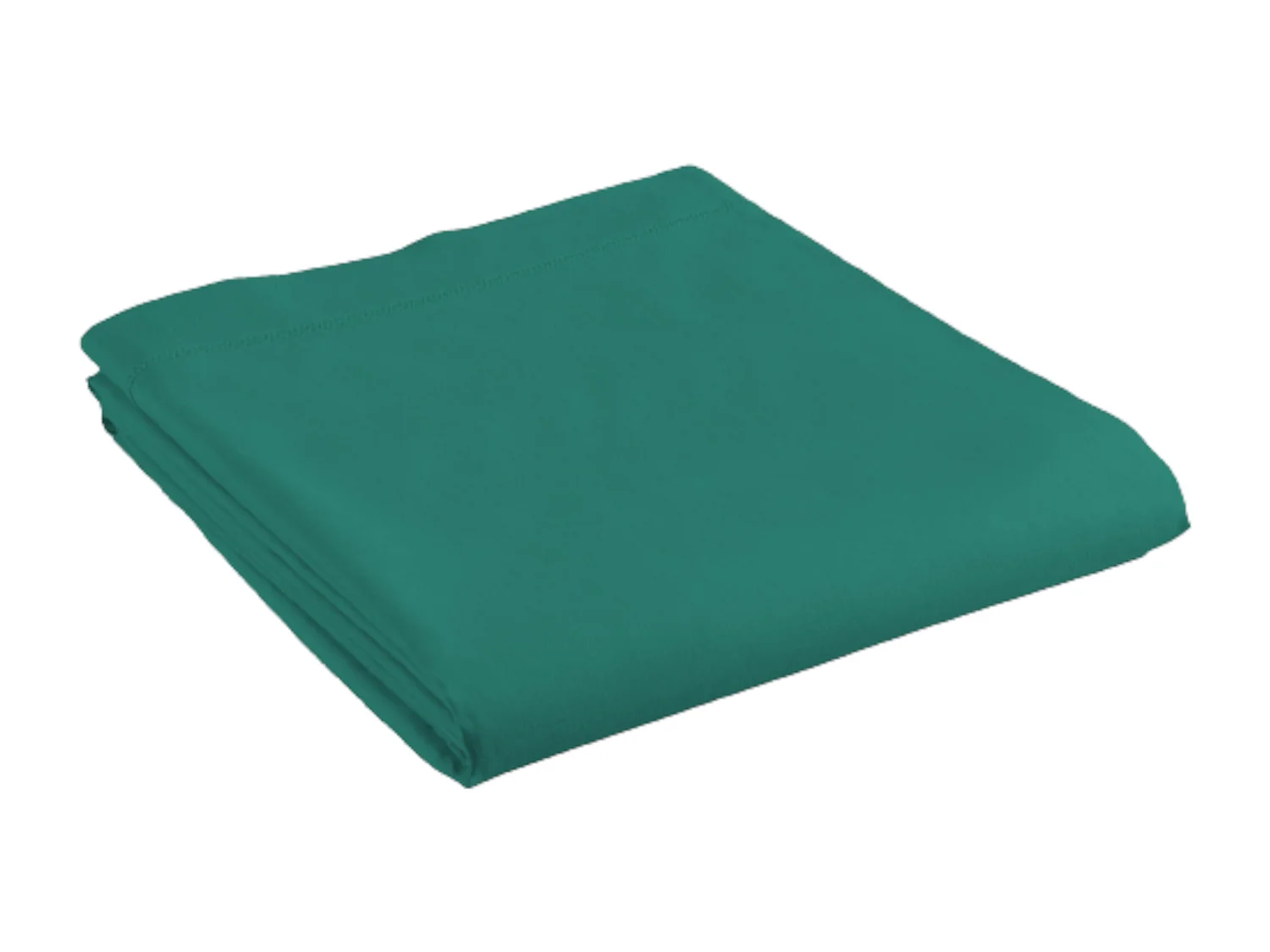 Drap Plat en Coton "Biolina" 240x300cm Émeraude