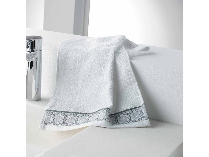 Serviette Salle De Bain Hotellerie Hotel Blanc Éponge Coton Invité