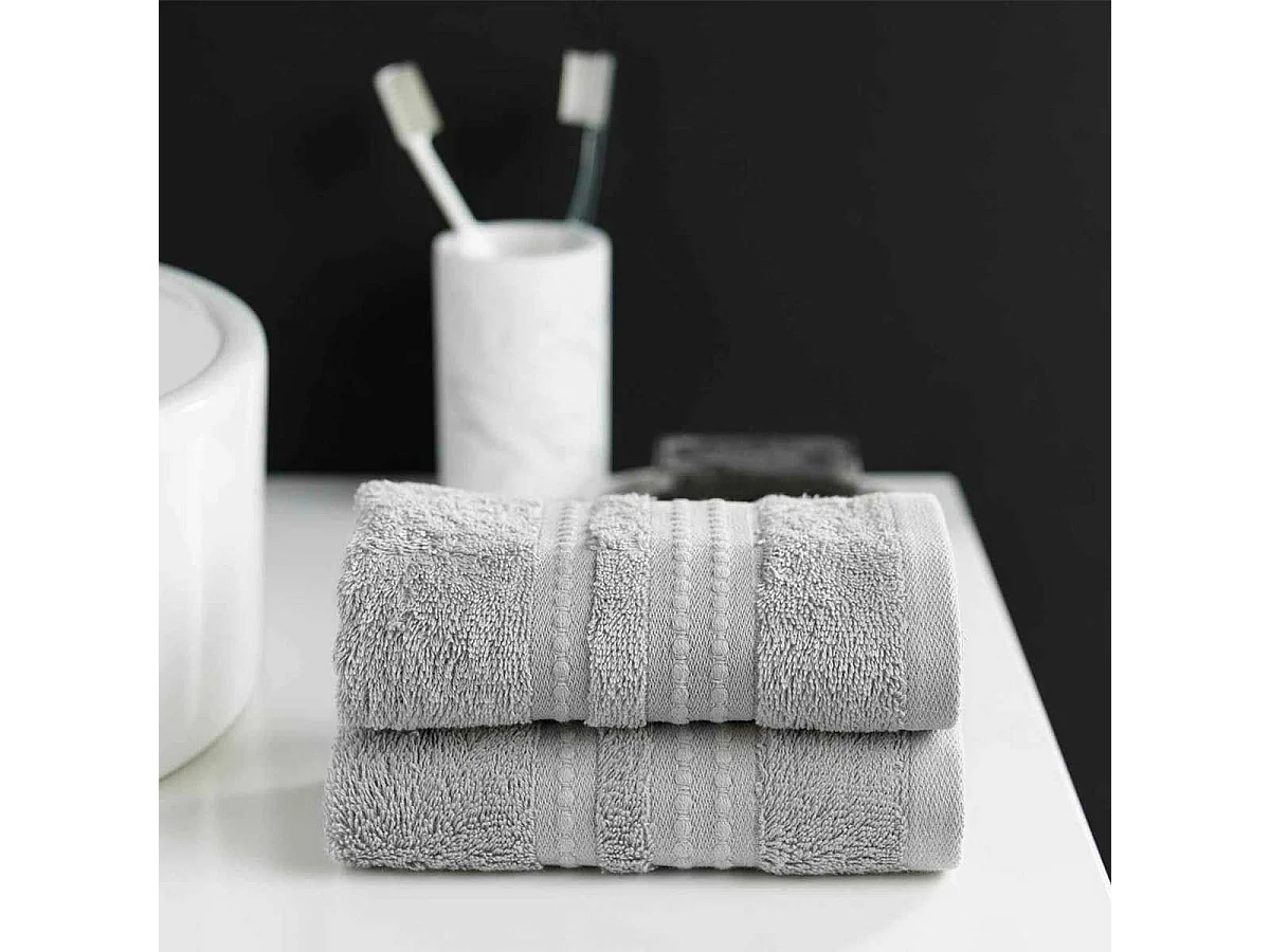 Serviette d'Invité "Excellence" 30x50cm Gris