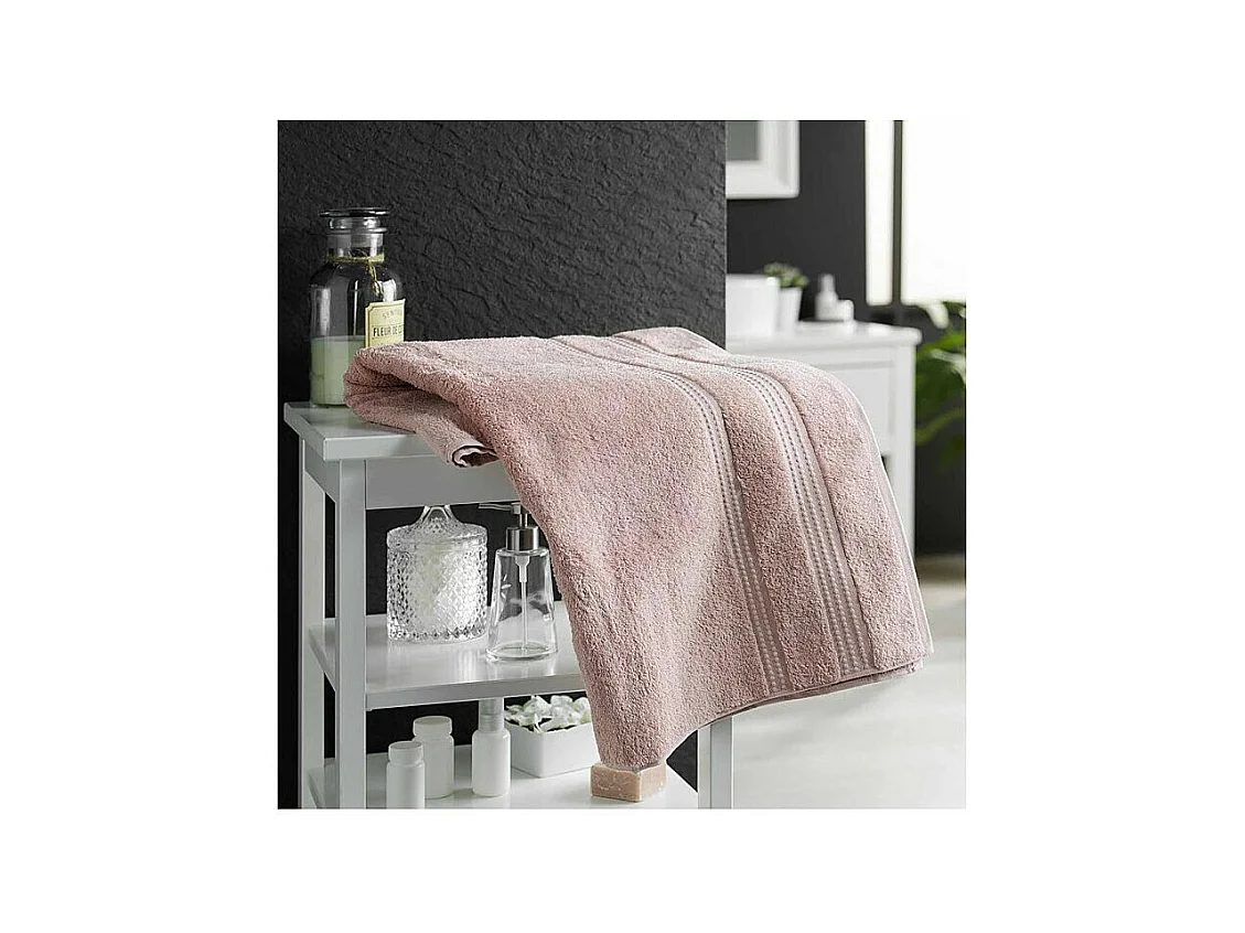 Drap de Bain 90 x 150 cm Excellence Bio Blush - Eponge Unie