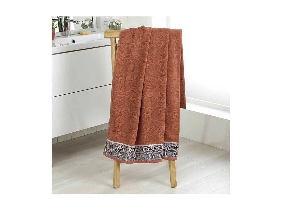 Drap de Bain "Esteban" 90x150cm Terracotta
