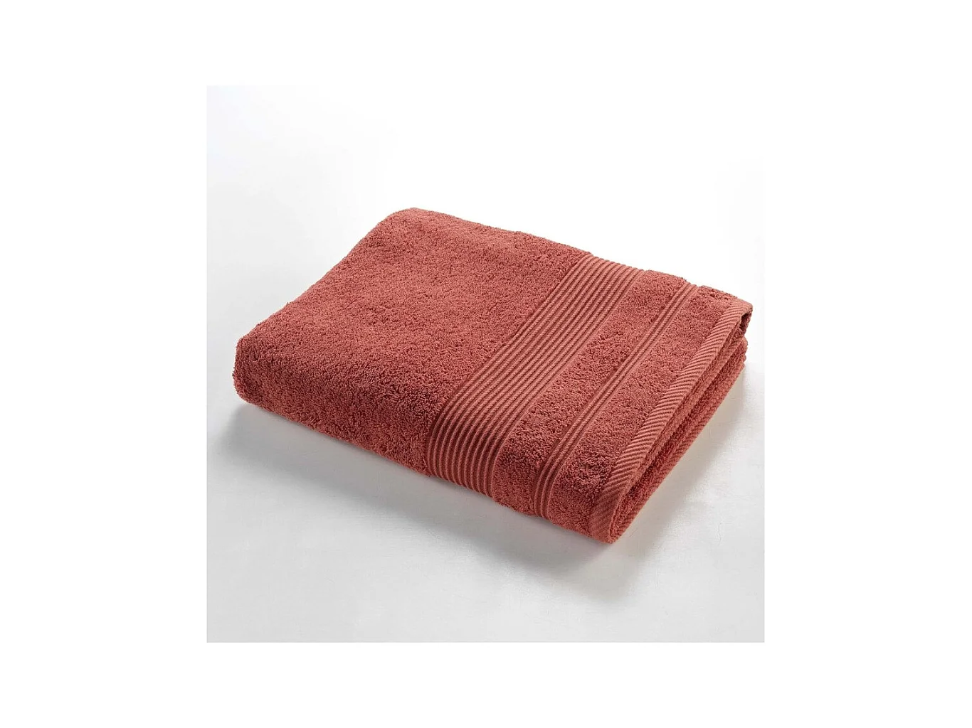 Drap de Bain "Tendresse" 90x150cm Terracotta