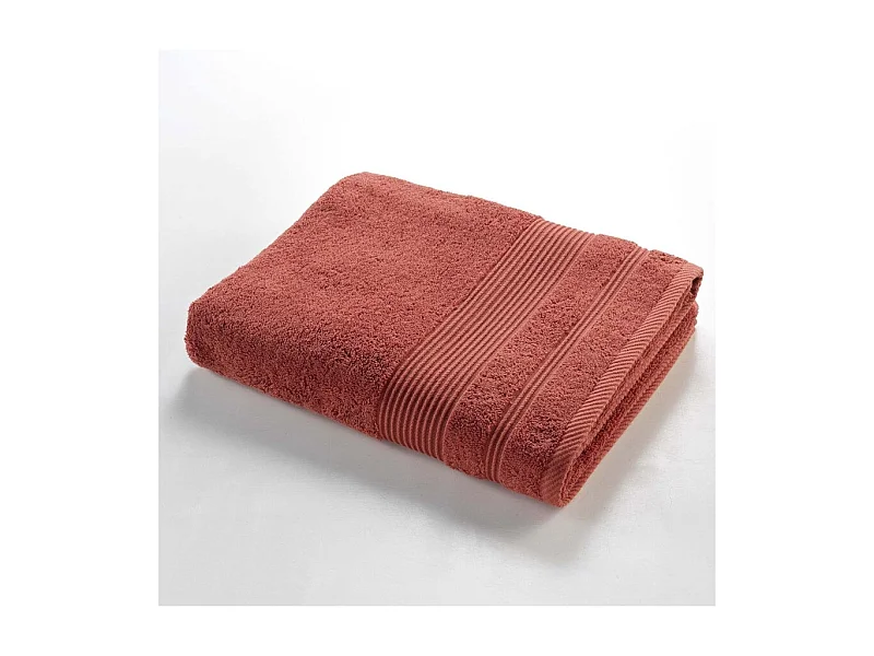 Drap de Bain "Tendresse" 90x150cm Terracotta