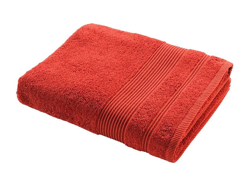 Drap de Bain "Tendresse" 90x150cm Terracotta