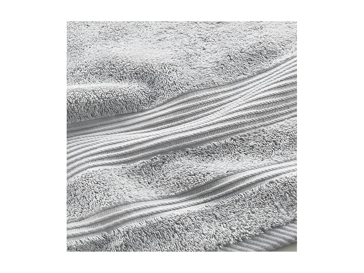 Drap de Bain "Tendresse" 90x150cm Gris Perle