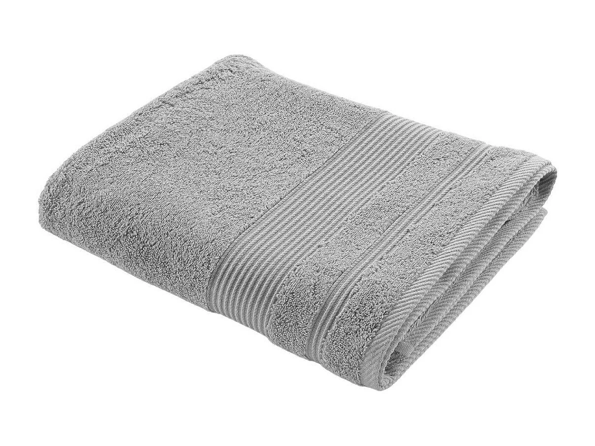Drap de Bain "Tendresse" 90x150cm Gris Perle