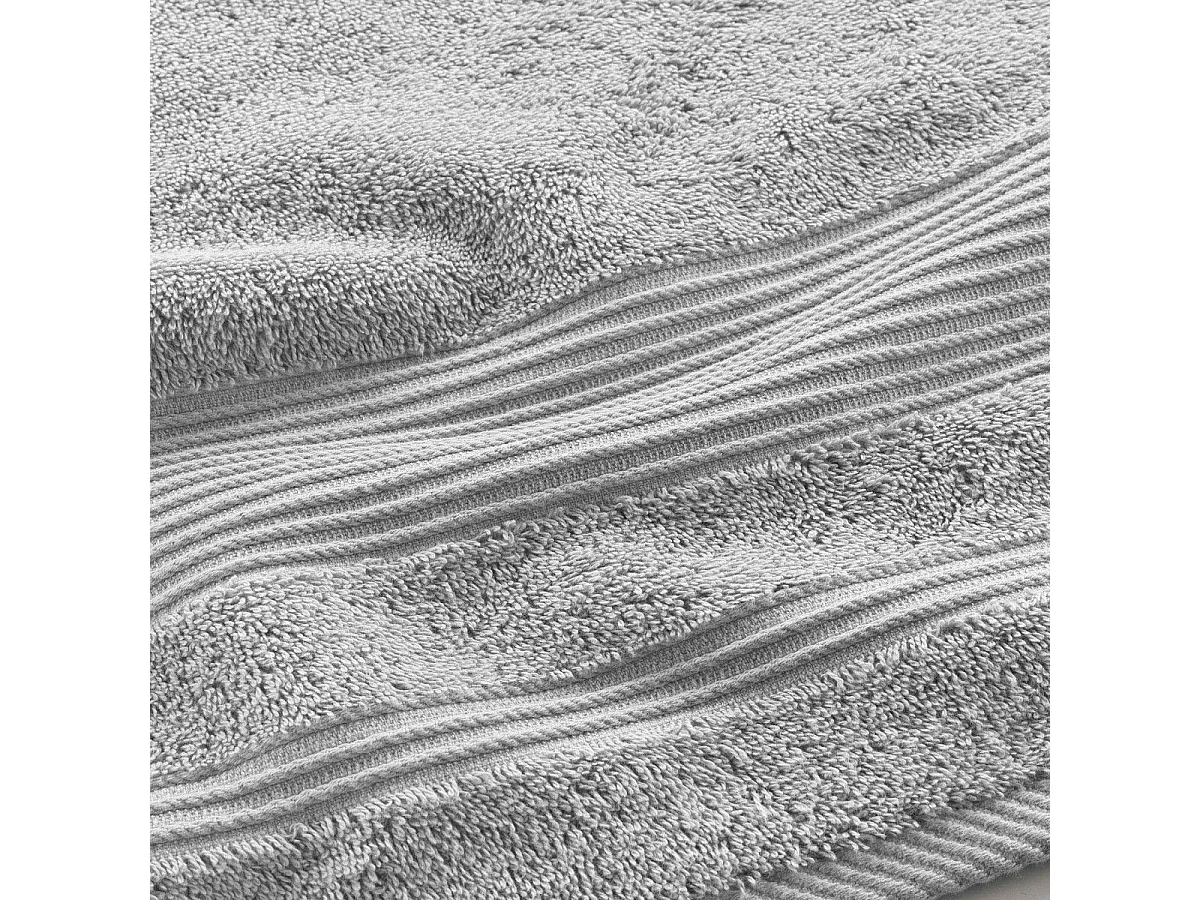 Drap de Bain "Tendresse" 90x150cm Gris Perle