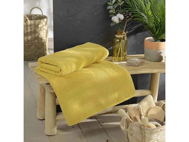 Drap de Bain "Tendresse" 90x150cm Mimosa