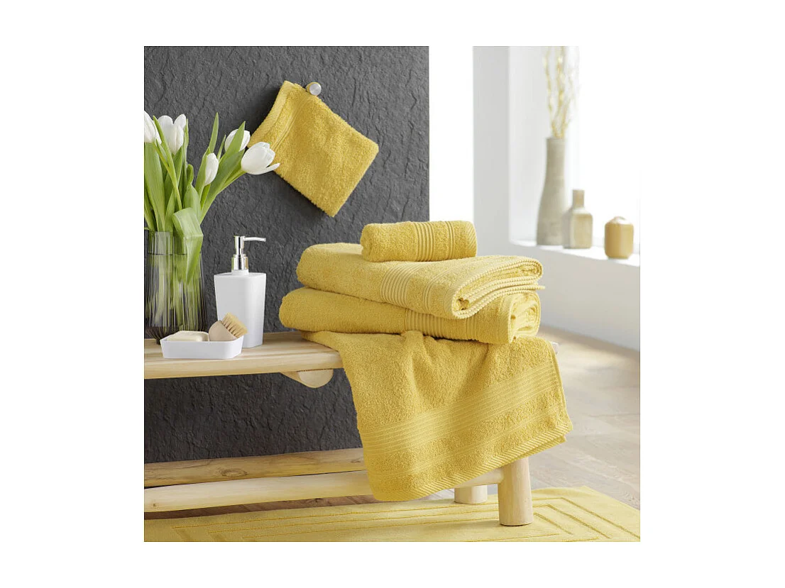 Drap de Bain "Tendresse" 90x150cm Mimosa