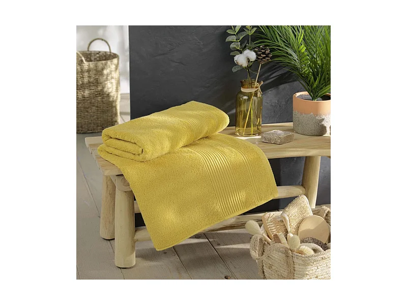 Drap de Bain "Tendresse" 90x150cm Mimosa