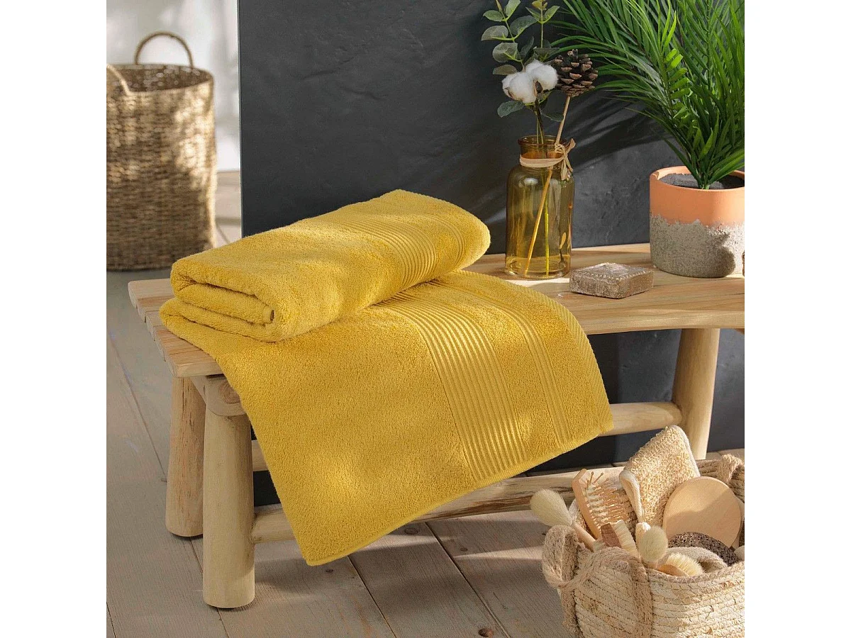 Drap de Bain "Tendresse" 90x150cm Mimosa