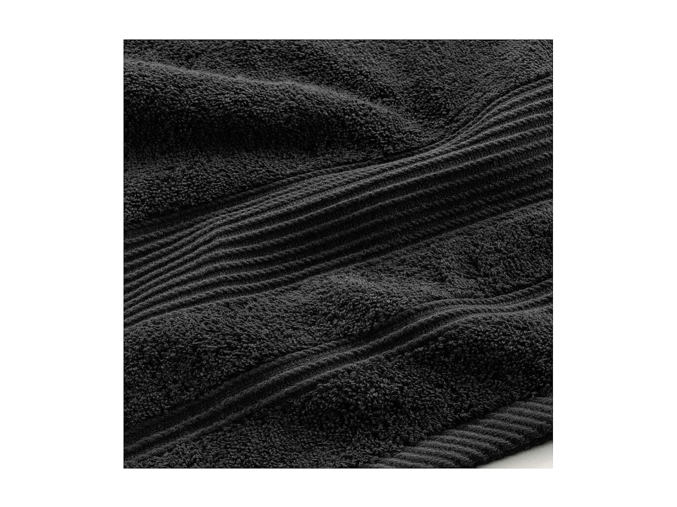 Drap de Bain "Tendresse" 90x150cm Noir