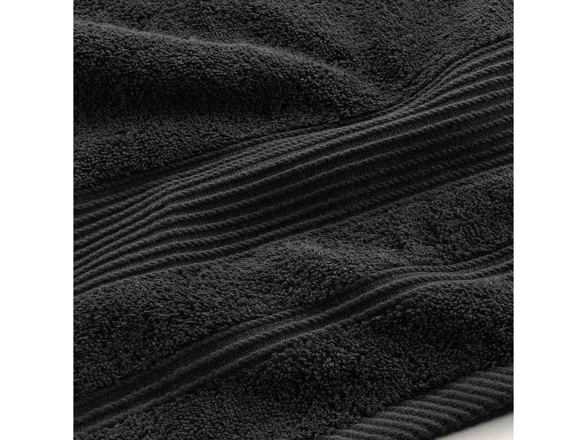 Drap de Bain "Tendresse" 90x150cm Noir