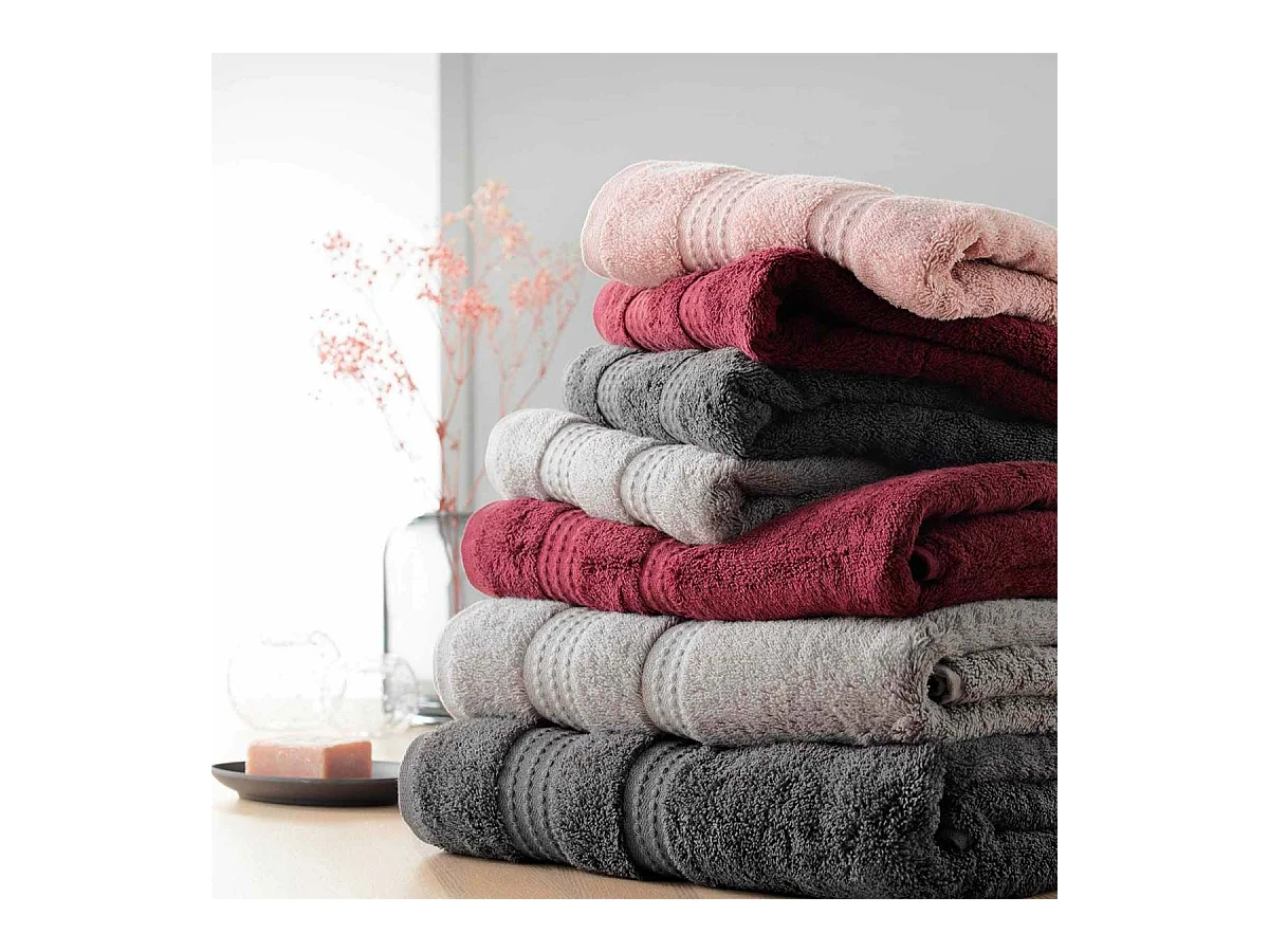 Drap de Bain "Excellence" 90x150cm Bordeaux