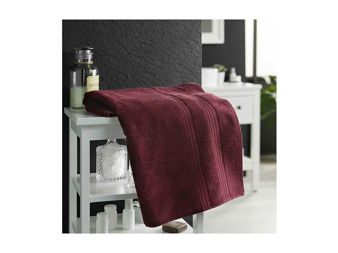 Drap de Bain "Excellence" 90x150cm Bordeaux