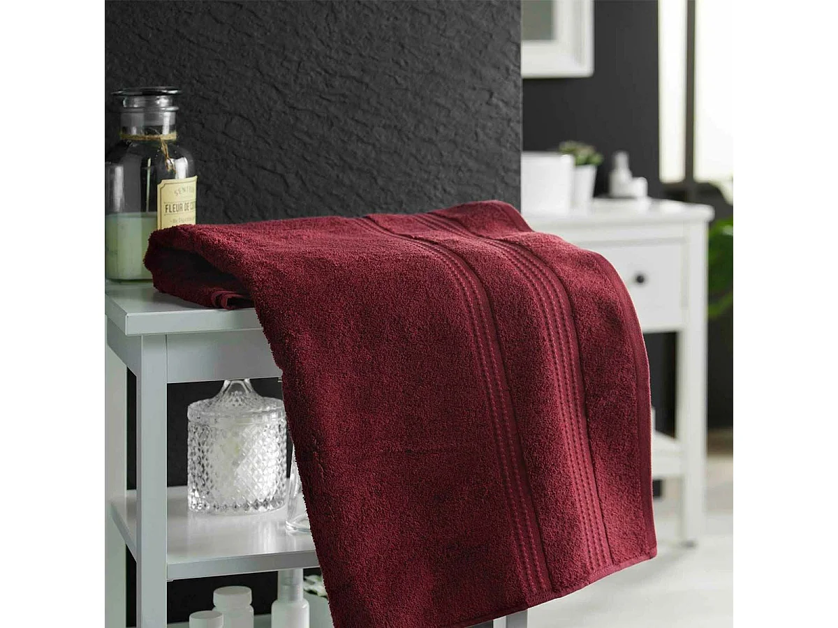 Drap de Bain "Excellence" 90x150cm Bordeaux