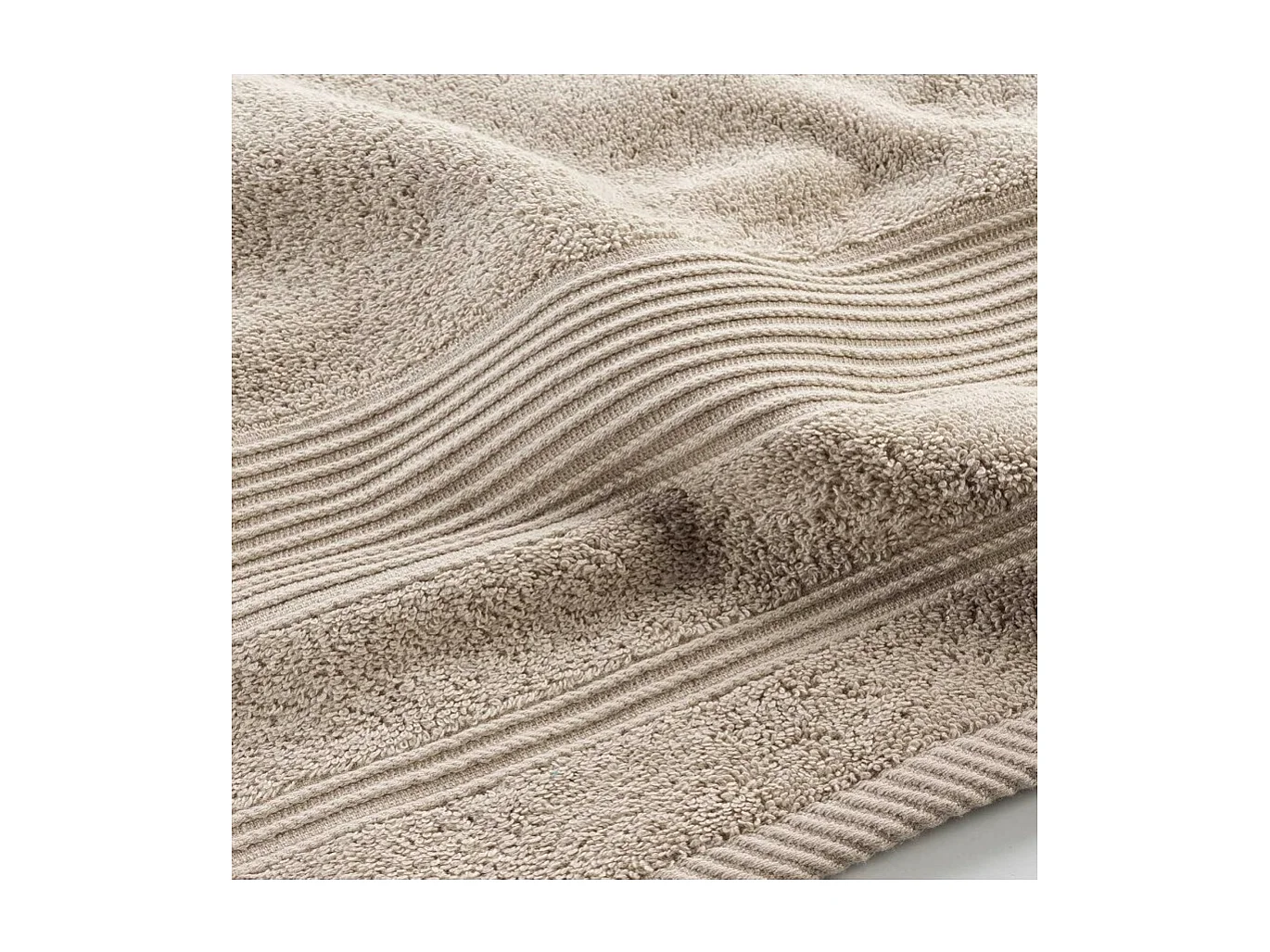 Drap de Bain "Tendresse" 90x150cm Taupe