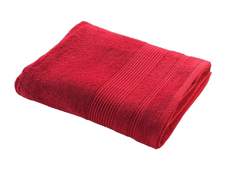 Drap de Bain "Tendresse" 90x150cm Rubis