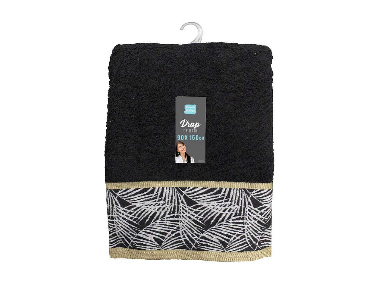 Drap de Bain "Orbella" 90x150cm Noir