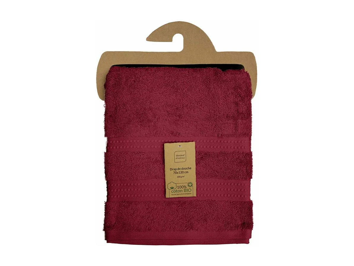 Drap de Douche "Excellence" 70x130cm Bordeaux