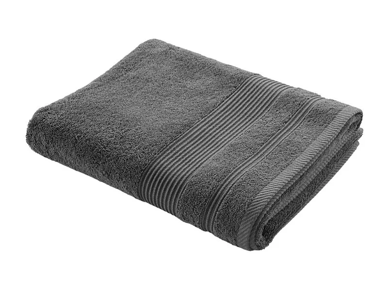 Drap de Bain "Tendresse" 90x150cm Anthracite