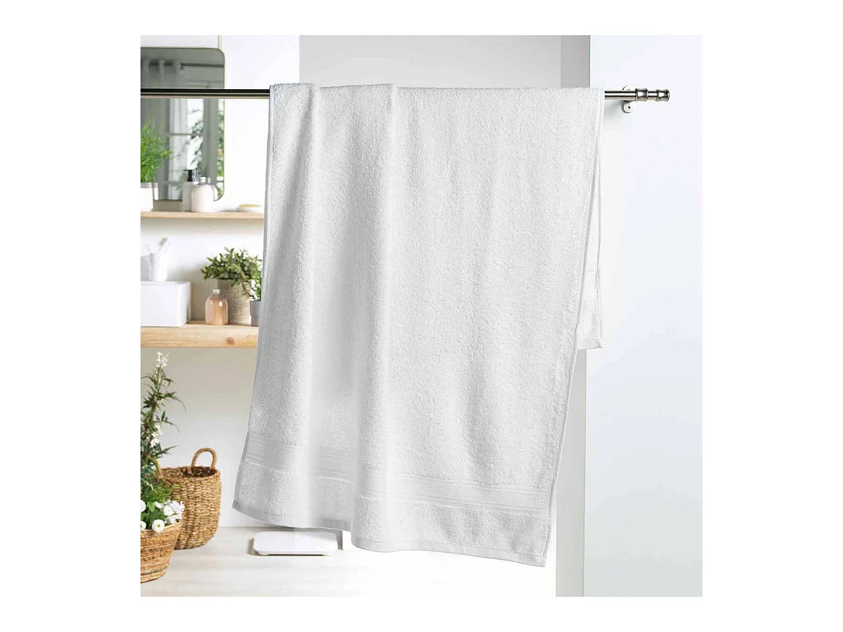 Drap de Bain "Colors" 90x150cm Blanc