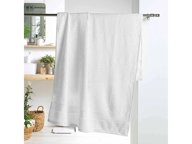 Drap de Bain "Colors" 90x150cm Blanc