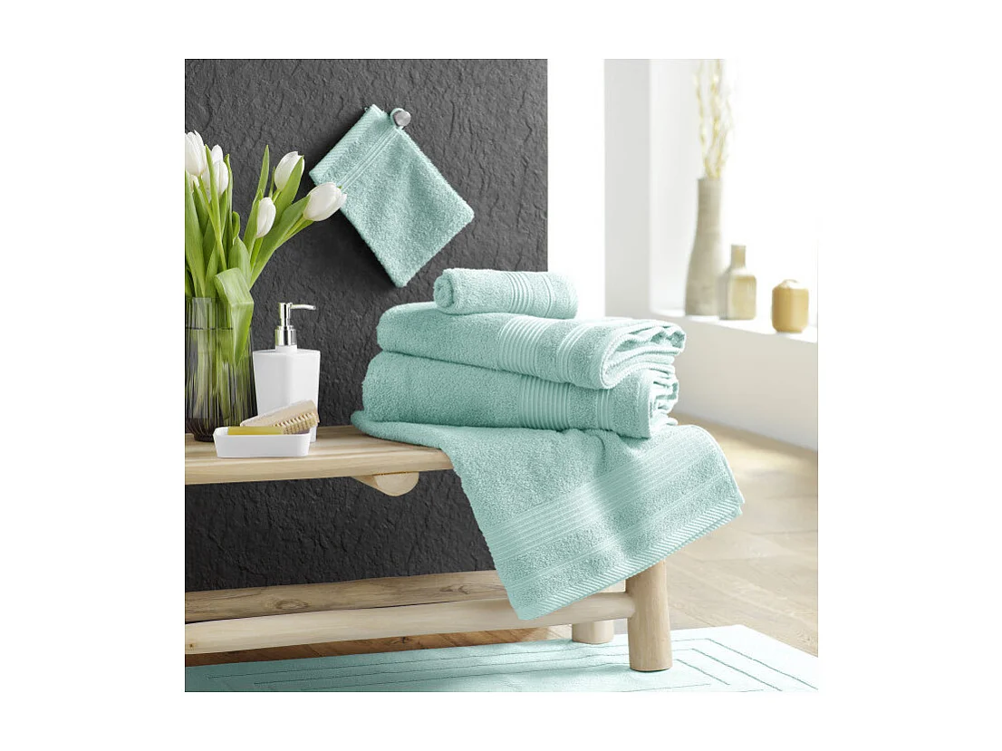 Drap de Bain "Tendresse" 90x150cm Céladon