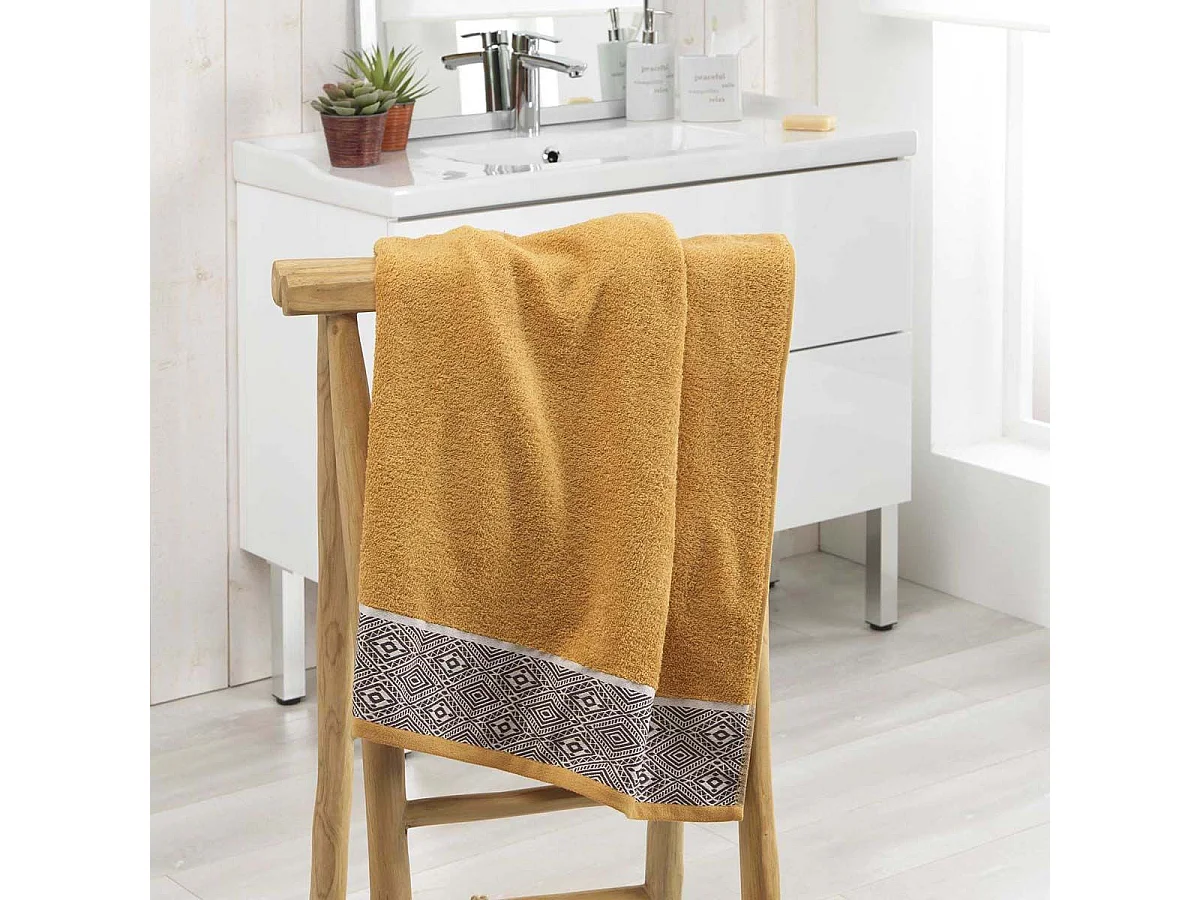 Drap de Douche "Esteban" 70x130cm Ocre