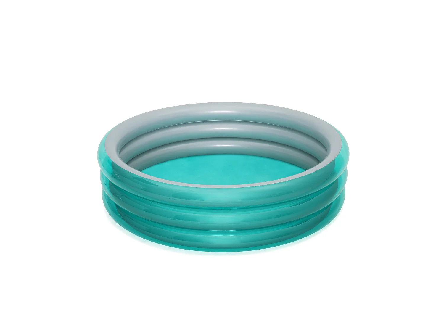 Piscine Gonflable pour Enfants +6 Ans Bestway Play Pool 201x53cm avec 3 Anneaux Gonflables Couleur Bleu Métallisé