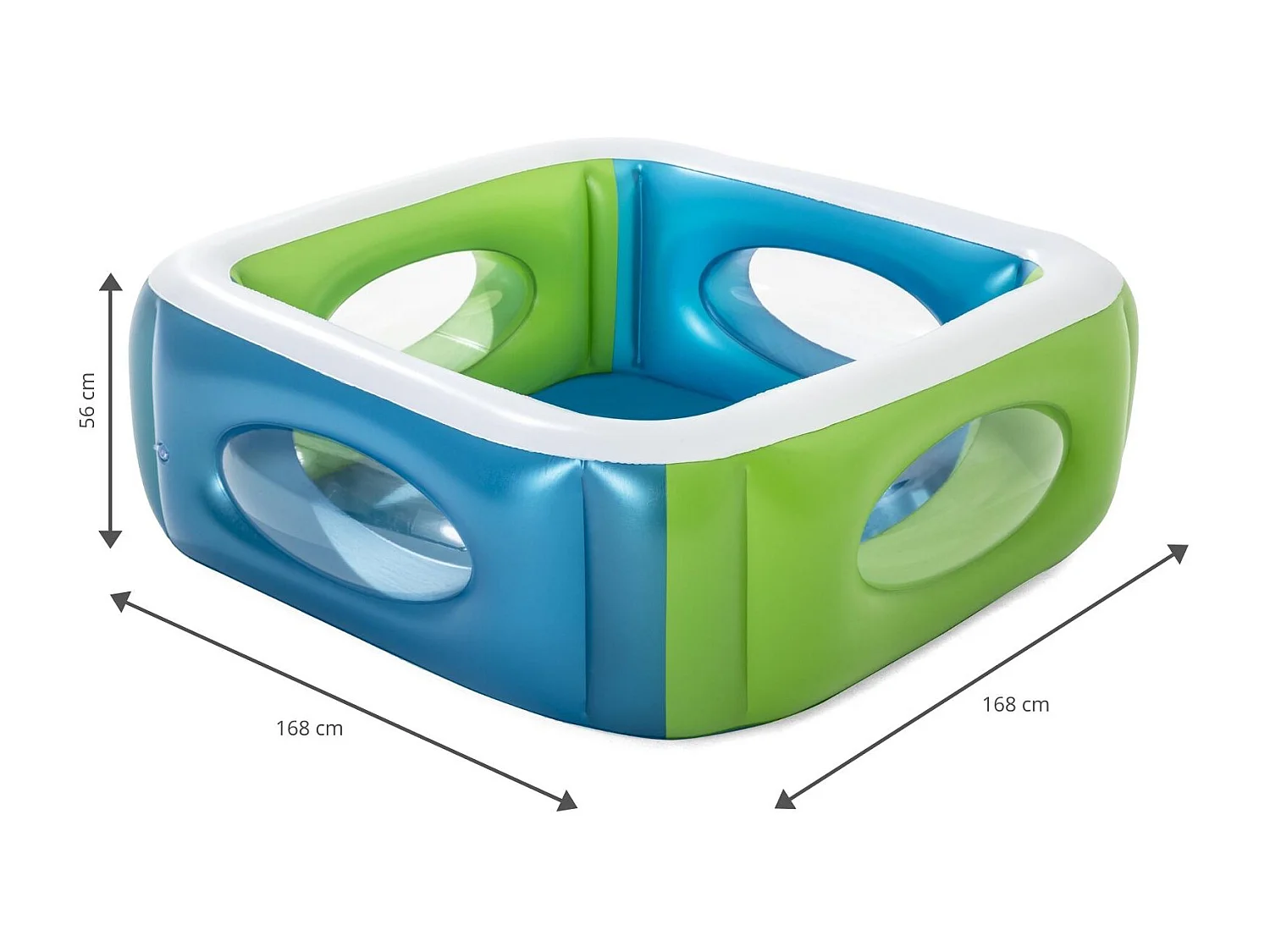 Piscine Gonflable pour Enfants Bestway Window 168x168x56 cm