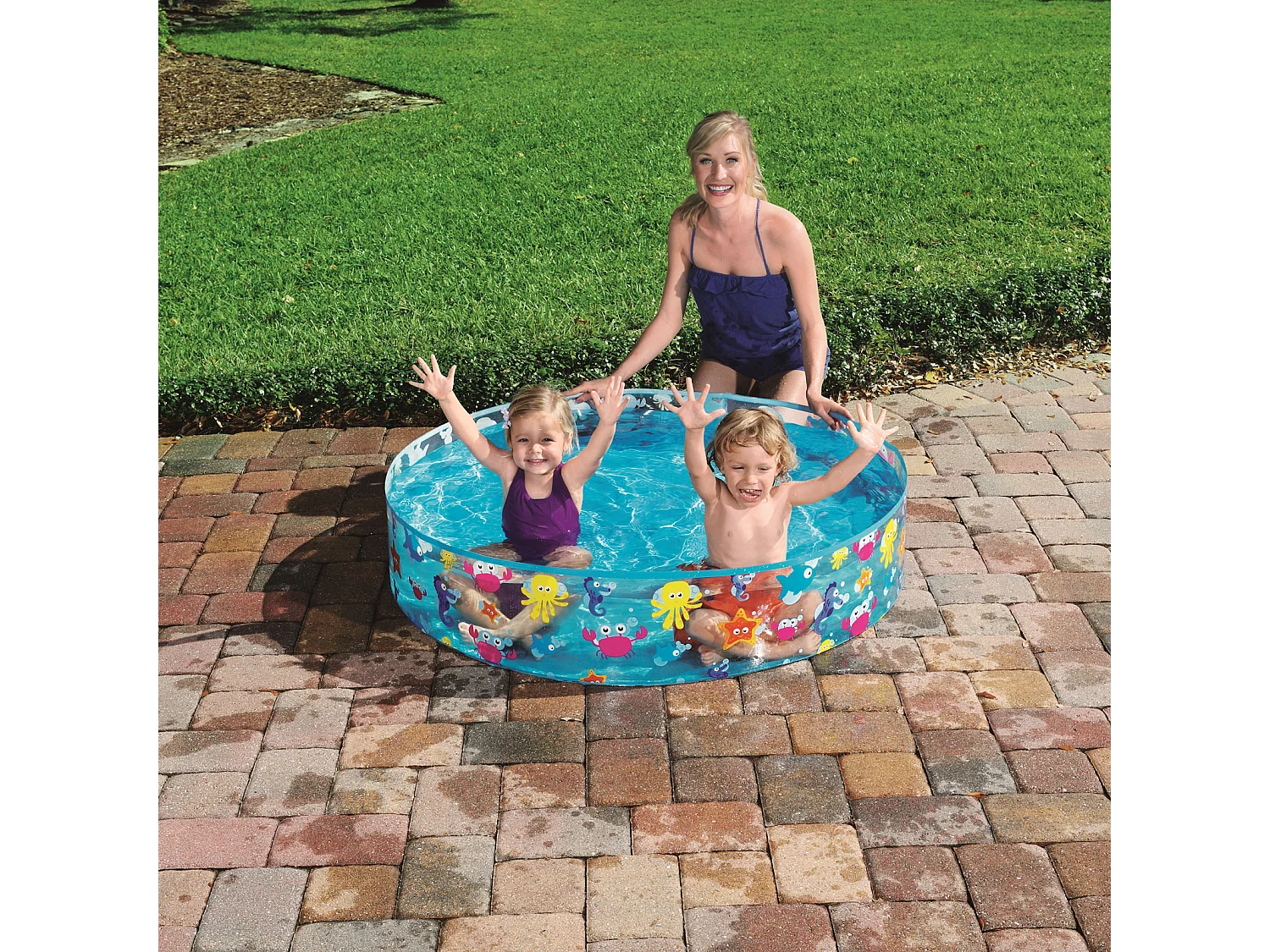 Piscine pour Enfants Bestway Fill N 'Fun Sparkling Sea 122x25 cm