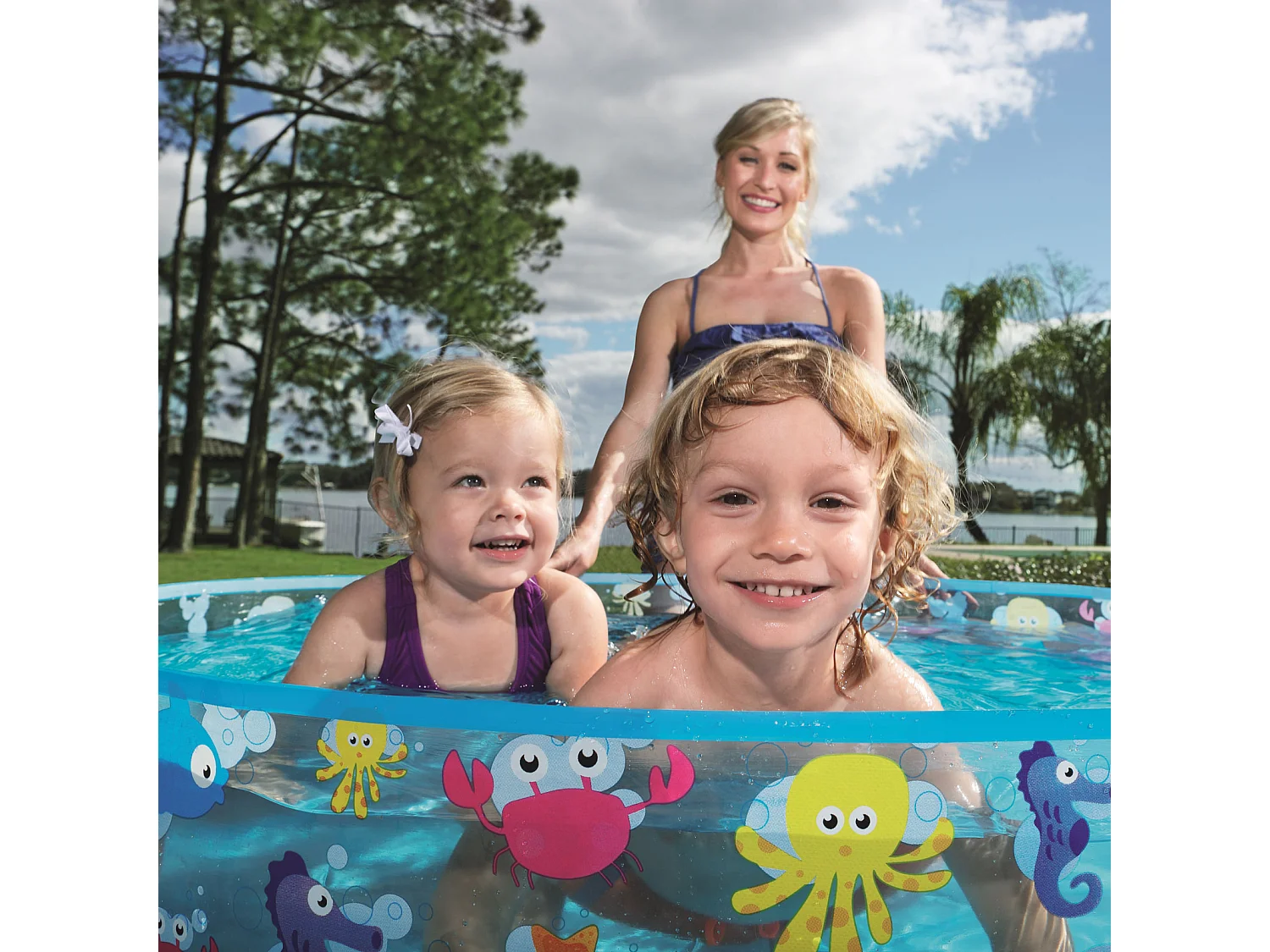 Piscine pour Enfants Bestway Fill N 'Fun Sparkling Sea 122x25 cm