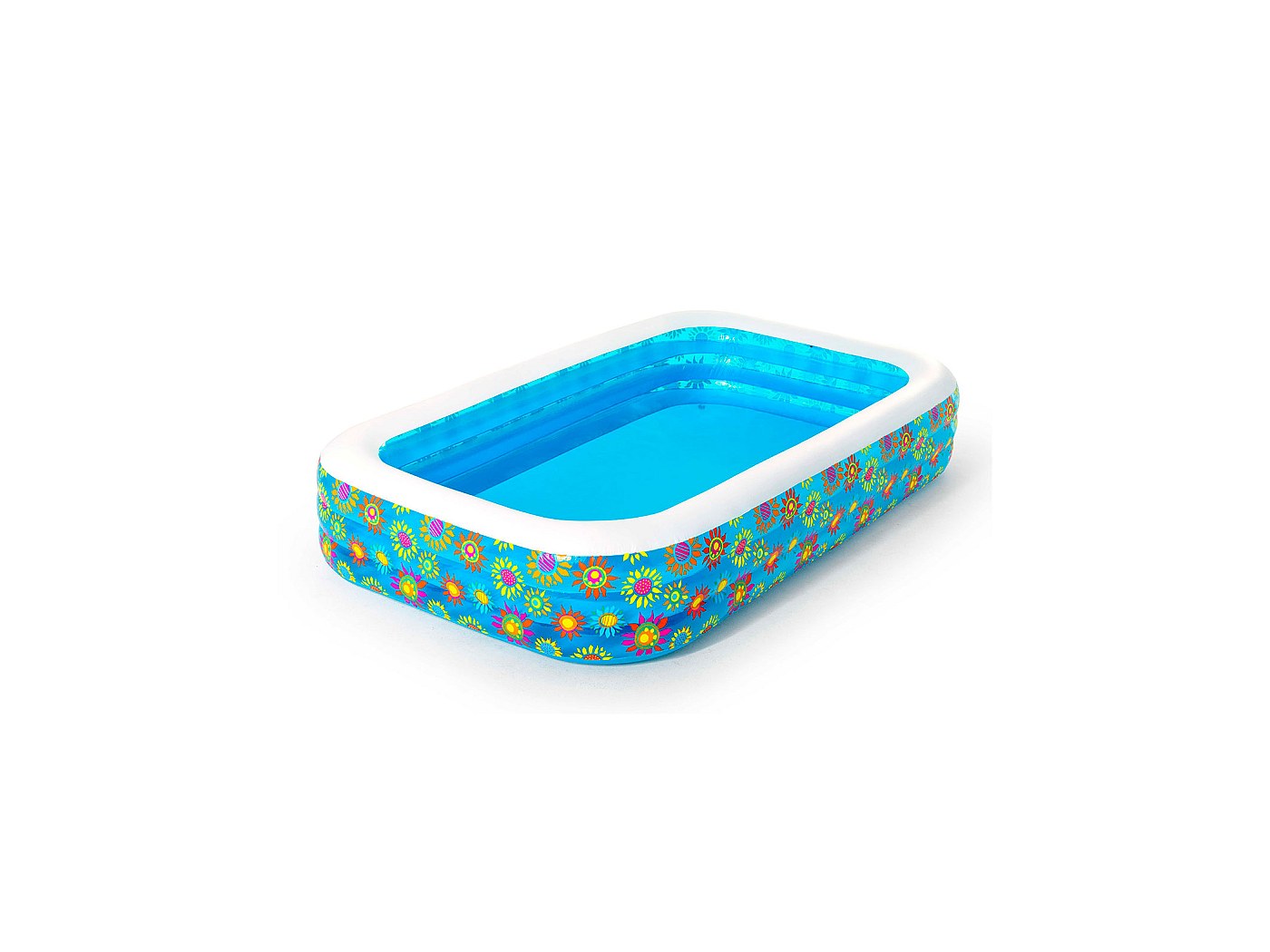 Piscina Hinchable Bestway 305x183x56 cm Diseño Flores Rápida Instalación 3+