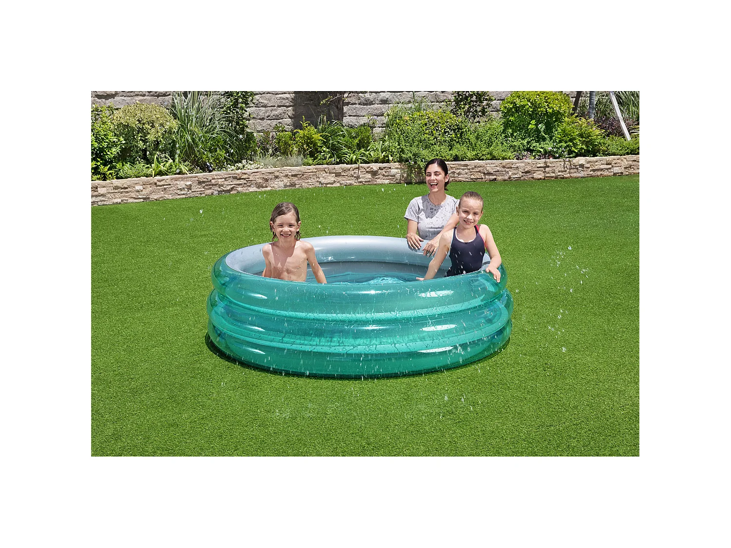 Piscine Gonflable pour Enfants Bestway Big Metallic 3-Ring Pool 170x53 cm
