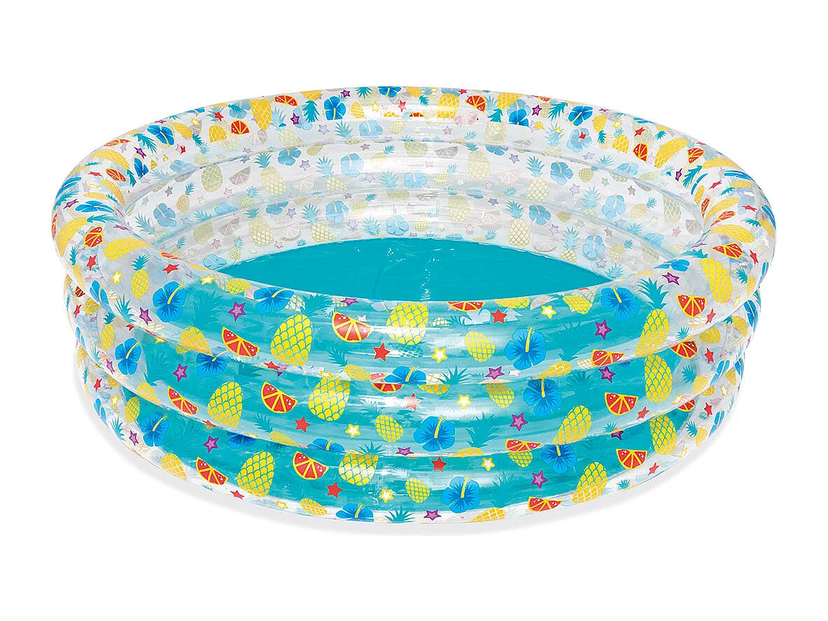 Piscine Gonflable pour Enfants Bestway Transparent Tropical Play 170x53 cm