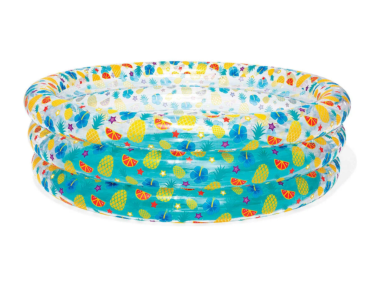 Piscine Gonflable pour Enfants Bestway Transparent Tropical Play 170x53 cm