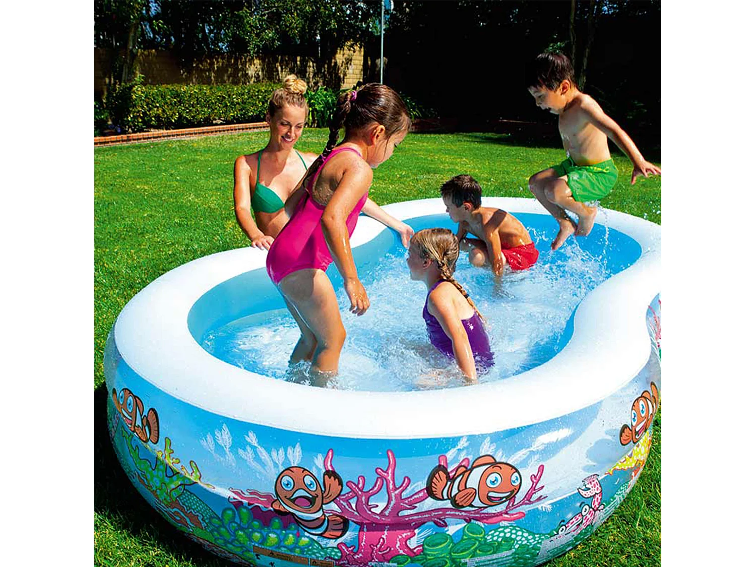 Piscine Gonflable Pour Enfants Bestway Fond Marins 262x157x46 cm