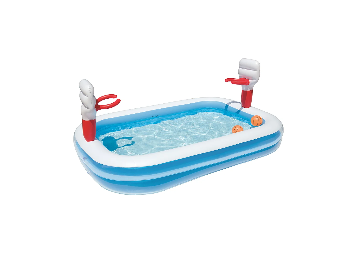 Piscine Gonflable Pour Enfants avec Panier de Basket Bestway 254x168x102 cm