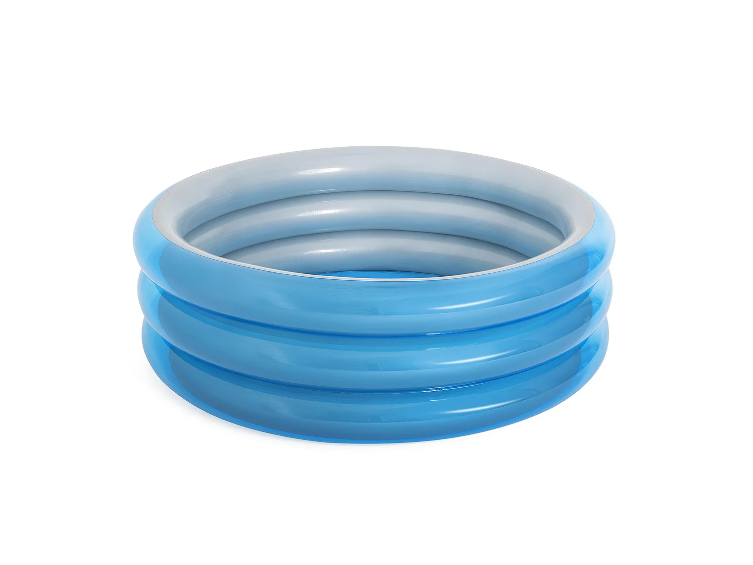 Piscina Hinchable Autoportante Infantil Bestway 170×53 cm Diseño Big Metallic 3-Ring Pool Edad Mayores de 6 Años