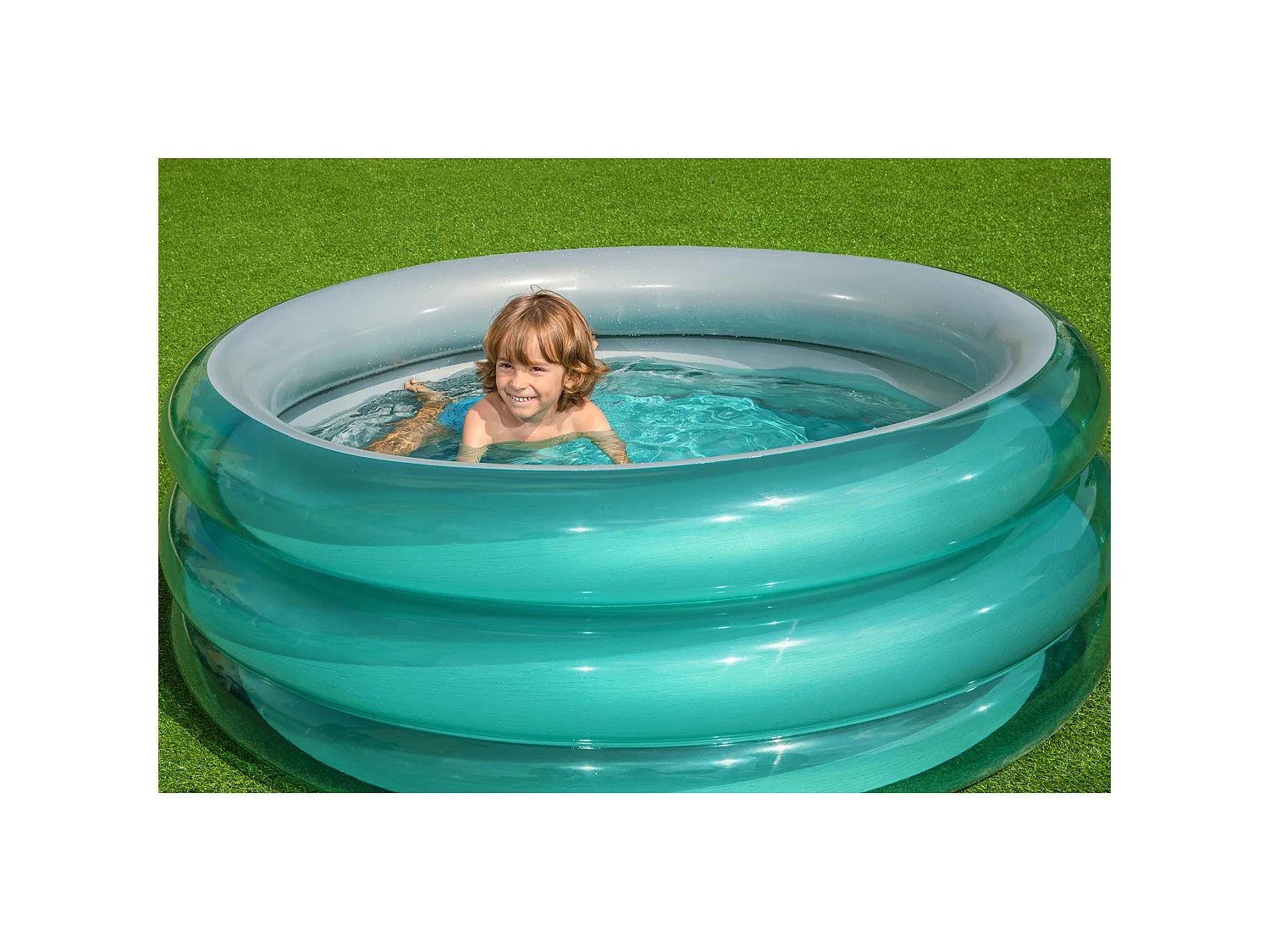 Piscine Gonflable pour Enfants Bestway Big Metallic 3-Ring Pool 150x53 cm