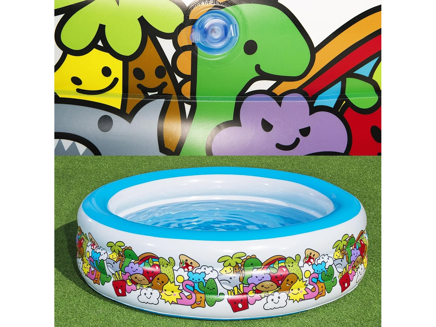 Piscine Gonflable pour Enfants Bestway Animaux de Couleurs 193x53 cm