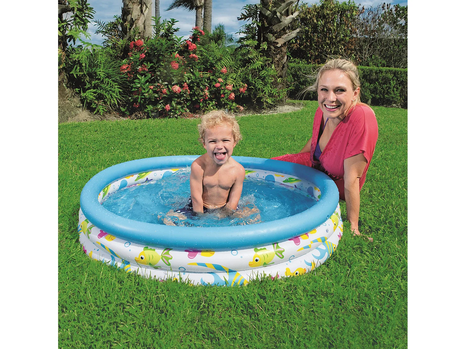 Piscina Gonfiabile per Bambini Bestway Coral Ø102X25 cm