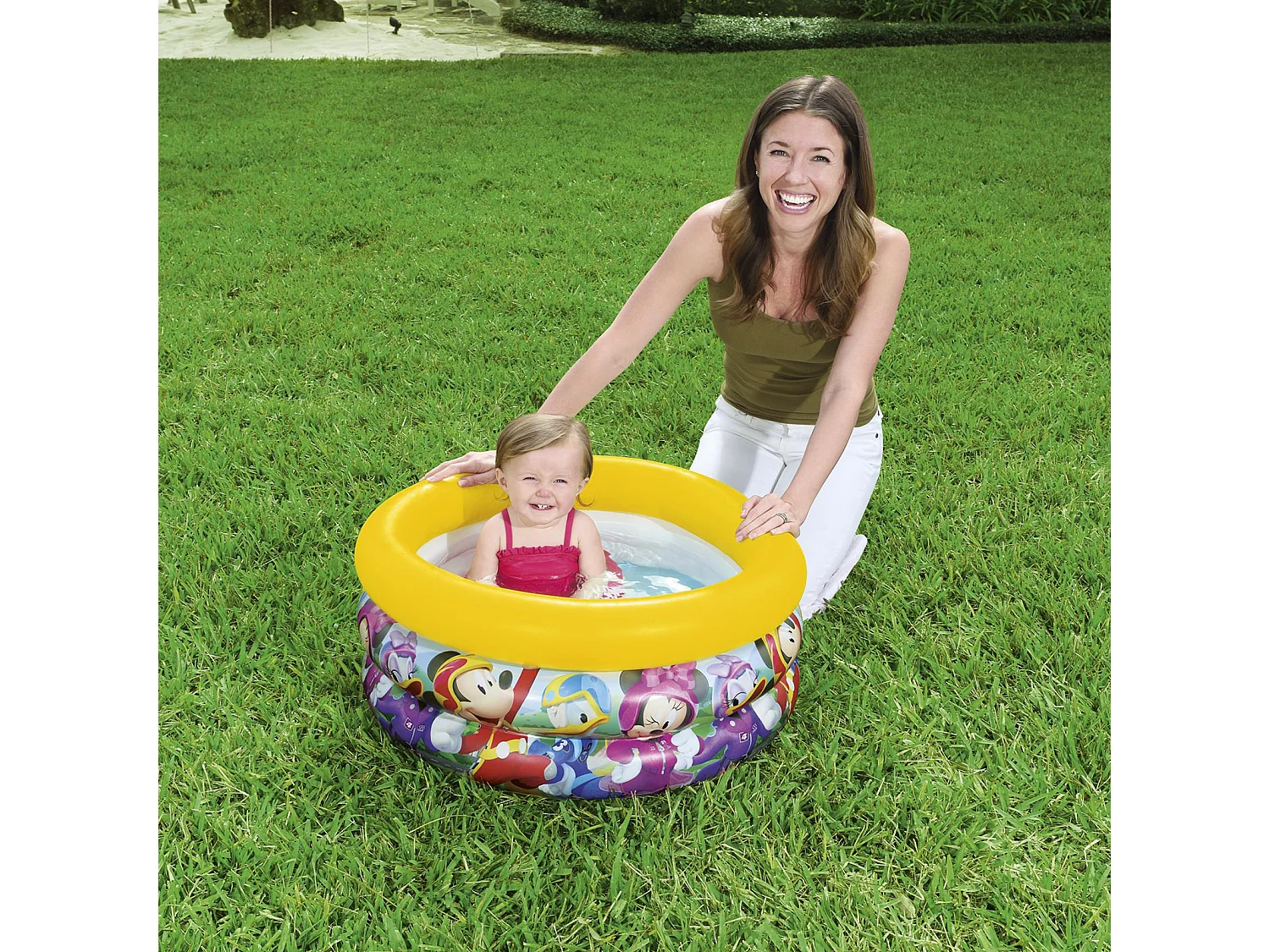 Piscine Gonflable pour Enfants Bestway Mickey et les Roadster Racers Baby 70x30 cm