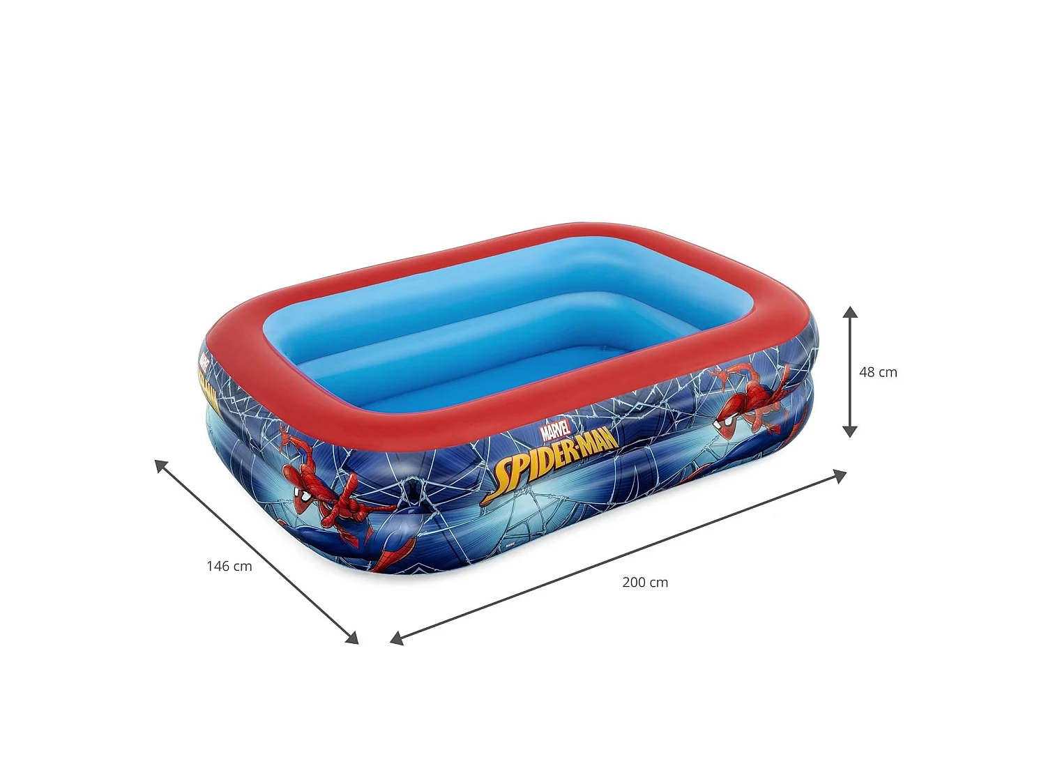 Piscine Gonflable por Enfants Bestway Spider Man 200x146x48 cm Plus de 3 Ans