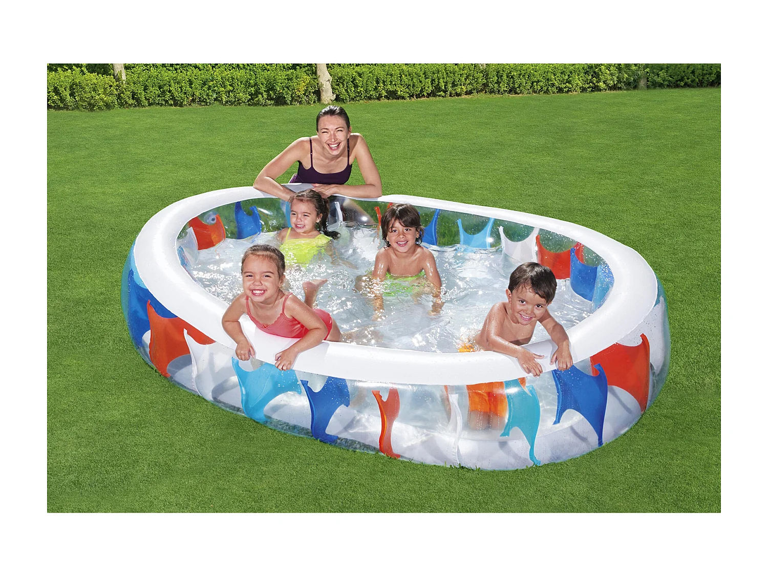 Piscine Gonflable pour Enfants Bestway Couleurs 234x152x51 cm