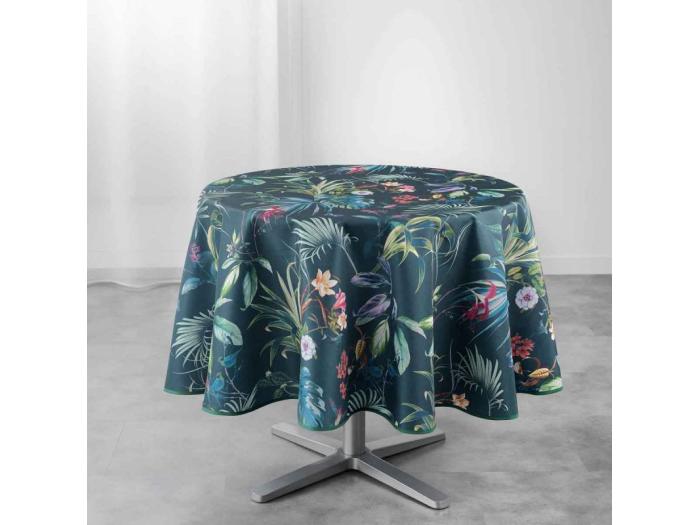 Nappe Ronde Imprimée Féerie 180cm Émeraude